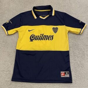 Nike Dri-Fit Quilmes Futbol Soccer Jersey Mens M Boca Juniors Maradona Xeneizes
